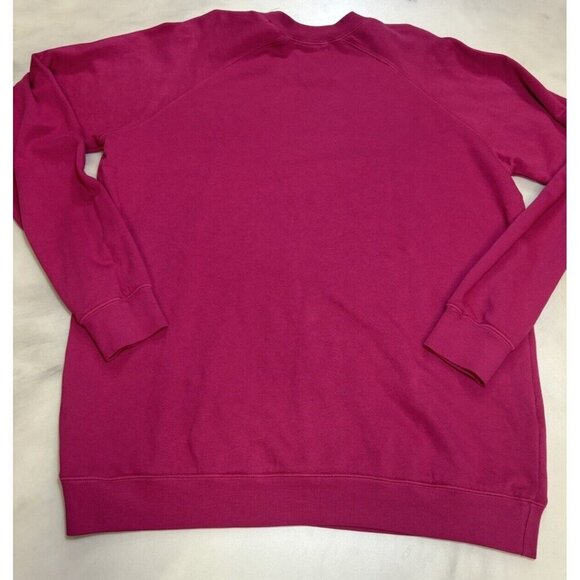 Peloton NWOT Rose Logo Print Crewneck Sweatshirt Pink Women’s Size Medium - Picture 8 of 8